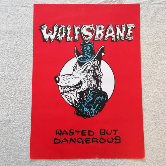 Retro Wasted But Dangerous A2 Poster