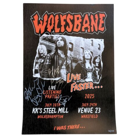 Signed Live Faster A2 Poster