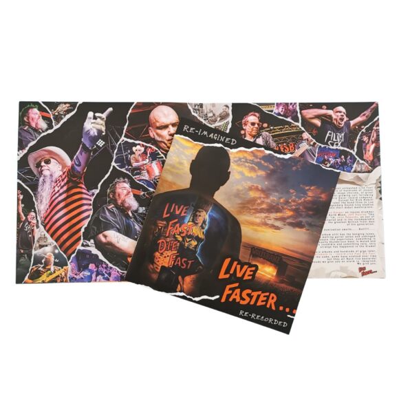 Live Faster LP White Vinyl - Image 2
